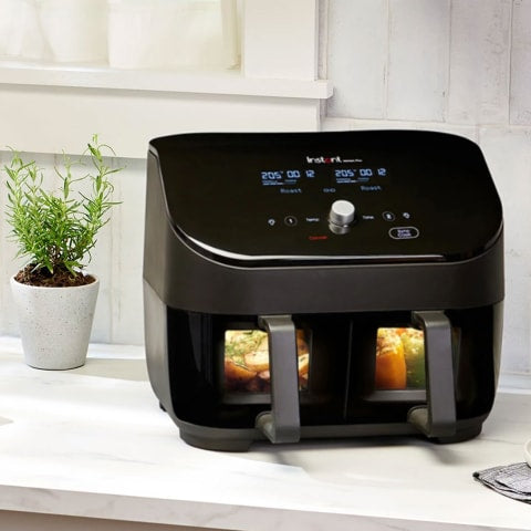Vortex Plus 8-In-1 Dual Airfryer with Clearcook Windows, 7.6L - Culinary Crafts